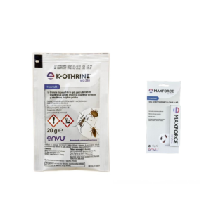 Insecticid gandaci Maxforce 5 gr si K-othrine, 20 gr muste