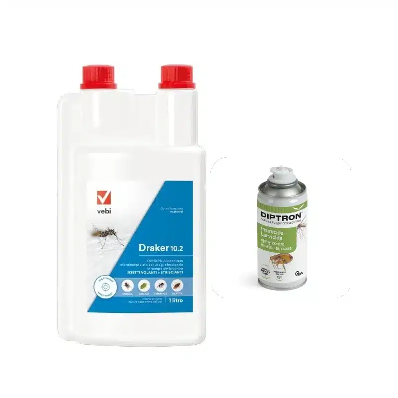 Solutie dezinsectie Draker 1 L și Diptron 150 ml