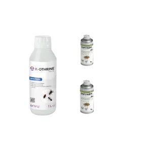 Dezinsectie plosnite de pat, gandaci Kothrine 1L + 2 x fumigena Diptron 150 ml