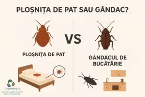 Plosnita de pat sau gandac: Află diferența!